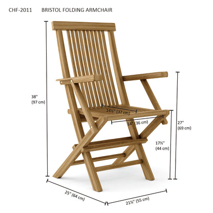 Anderson Teak Bristol Folding Armchair — product image 4 of 4