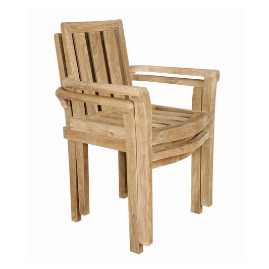 Anderson Teak Classic Stackable Armchair Set of 4 — product image 2 of 6