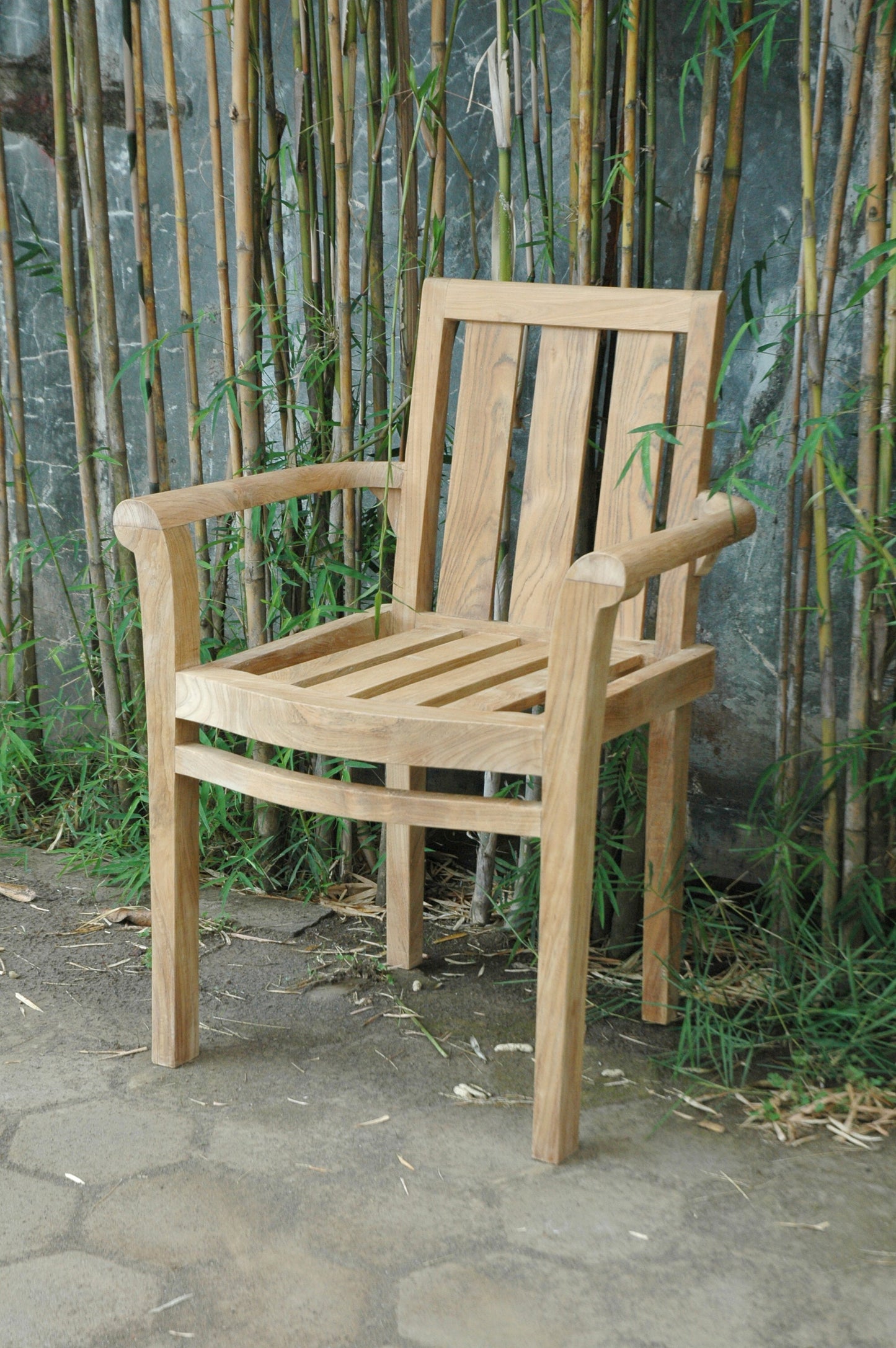 Anderson Teak Classic Stackable Armchair Set of 4 — product image 5 of 6