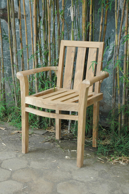 Anderson Teak Classic Stackable Armchair Set of 4 — product image 5 of 6