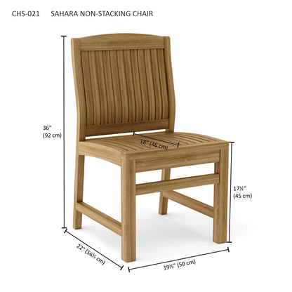Anderson Teak Sahara Non Stack Dining Side Chair — product image 5 of 5