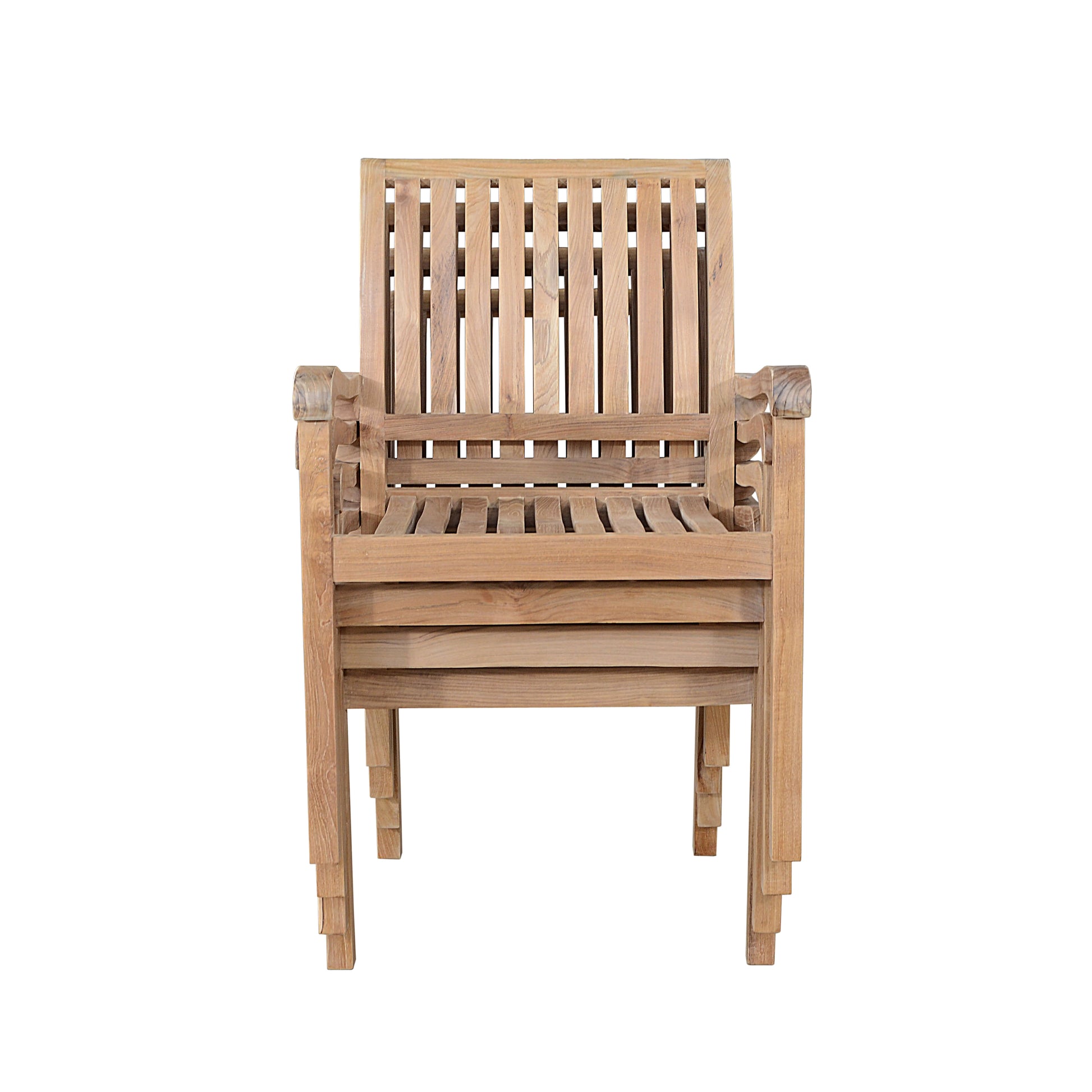 Anderson Teak Aspen Stackable Armchair Set of 4 — product image 6 of 8