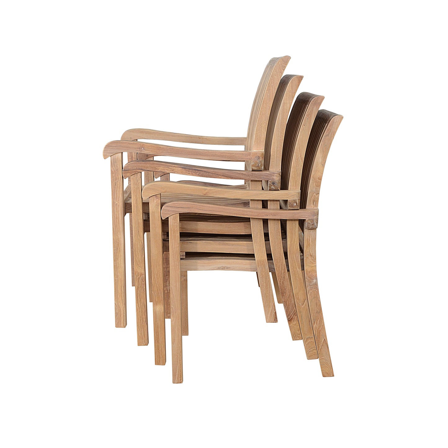 Anderson Teak Aspen Stackable Armchair Set of 4 — product image 7 of 8