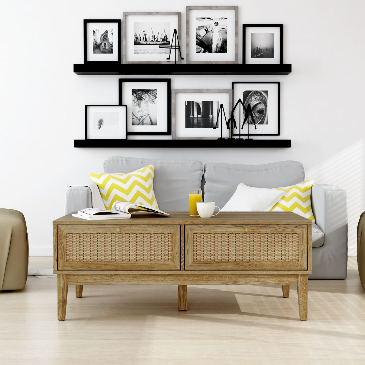 Anderson Teak Bodrum Coffee Table with Two Drawers — product image 1 of 8