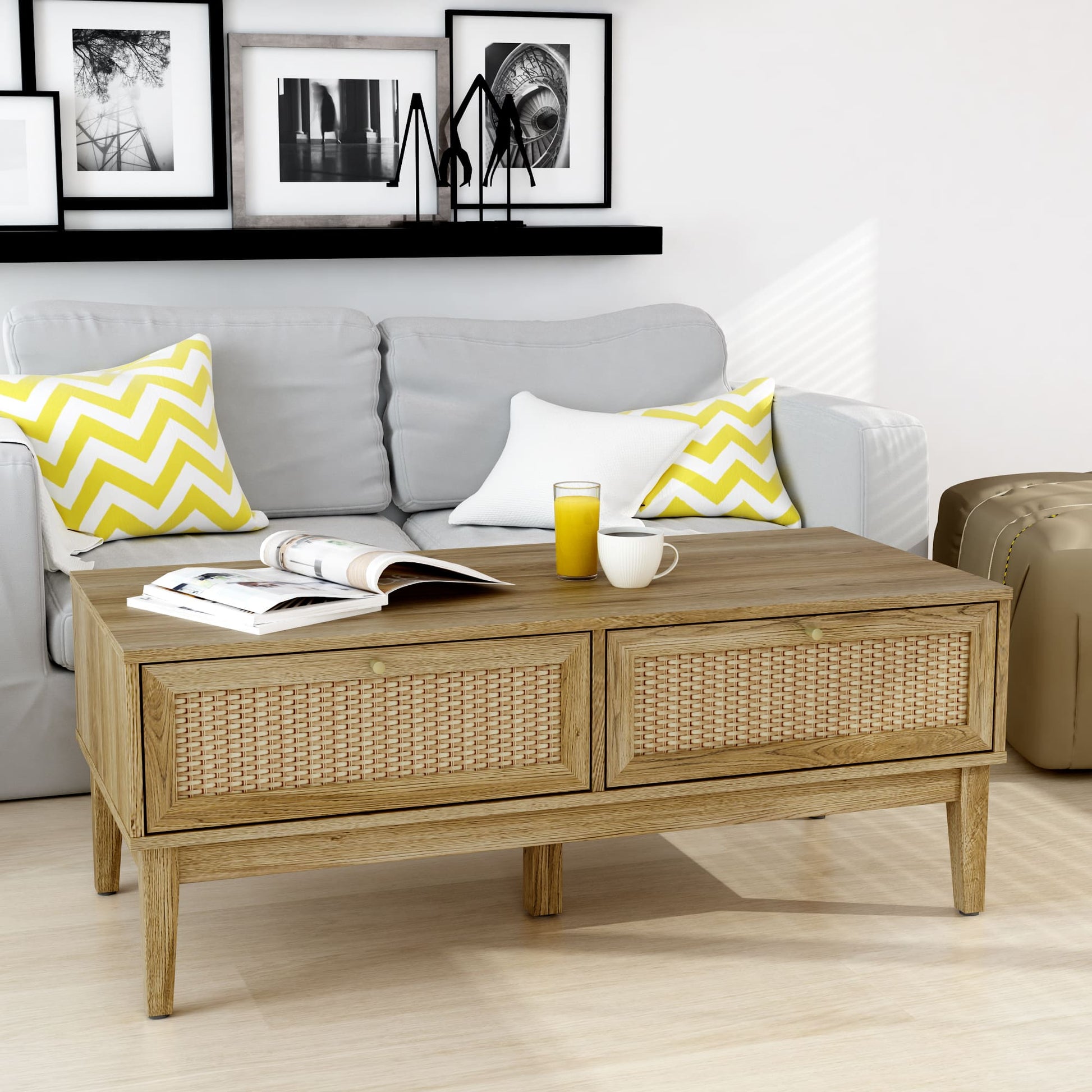 Anderson Teak Bodrum Coffee Table with Two Drawers — product image 2 of 8