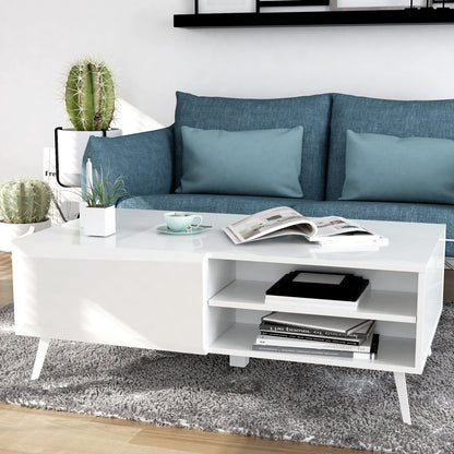 Anderson Teak Altus 43 Inch Coffee Table Gloss White — product image 2 of 6