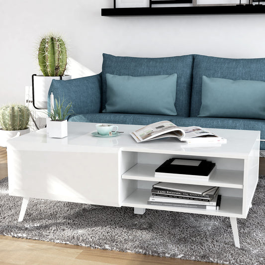 Anderson Teak Altus 43 Inch Coffee Table Gloss White — product image 2 of 6