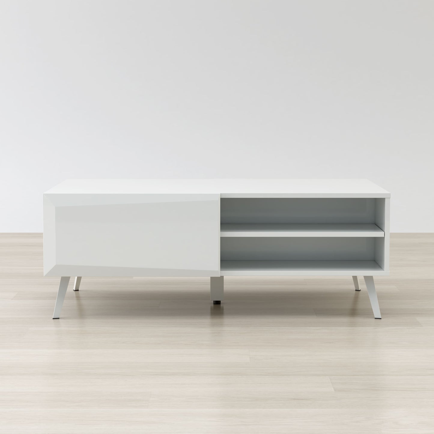 Anderson Teak Altus 43 Inch Coffee Table Gloss White — product image 3 of 6