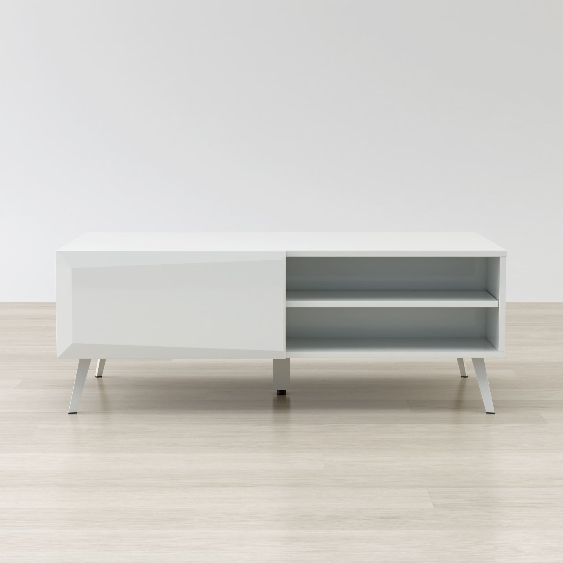 Anderson Teak Altus 43 Inch Coffee Table Gloss White — product image 3 of 6