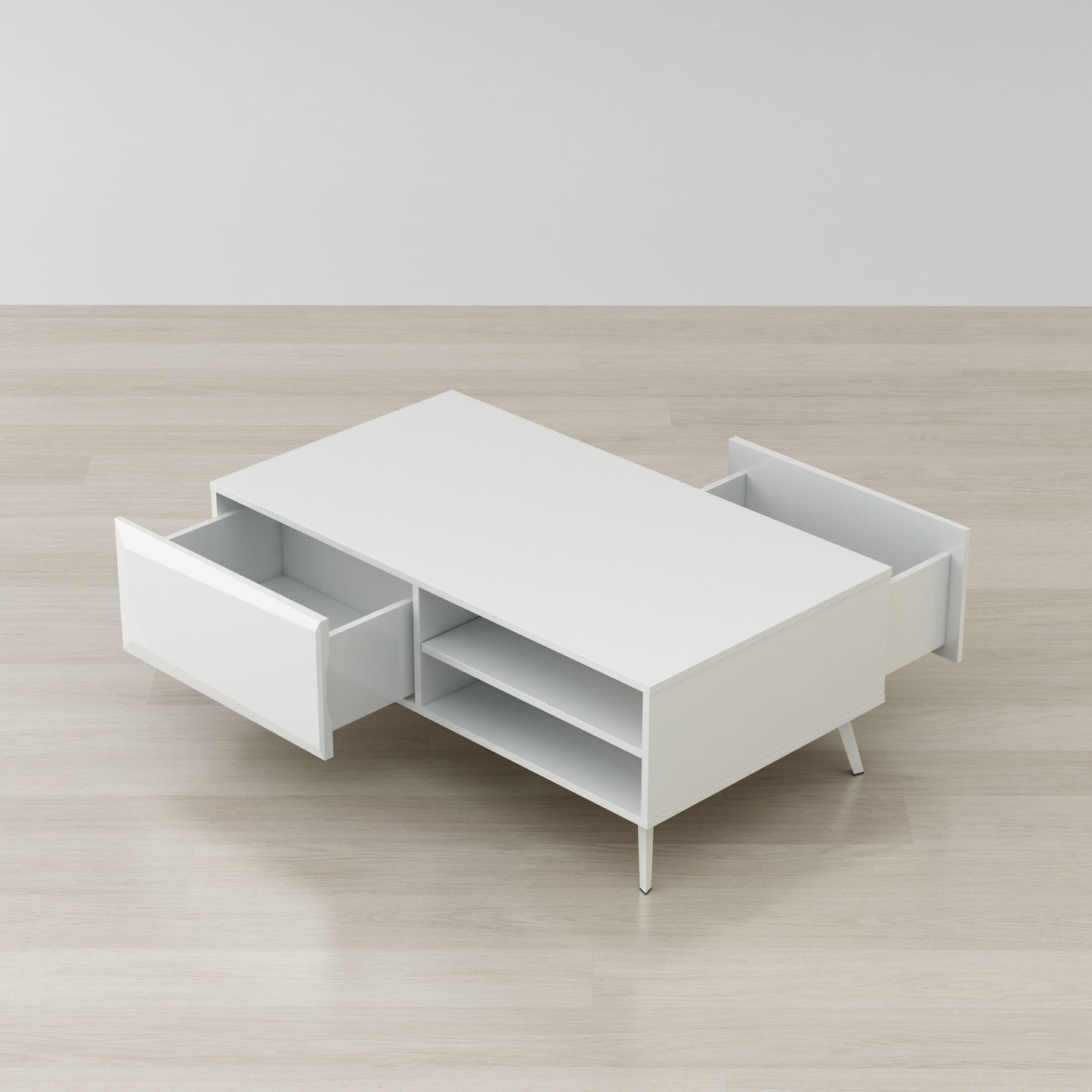 Anderson Teak Altus 43 Inch Coffee Table Gloss White — product image 5 of 6