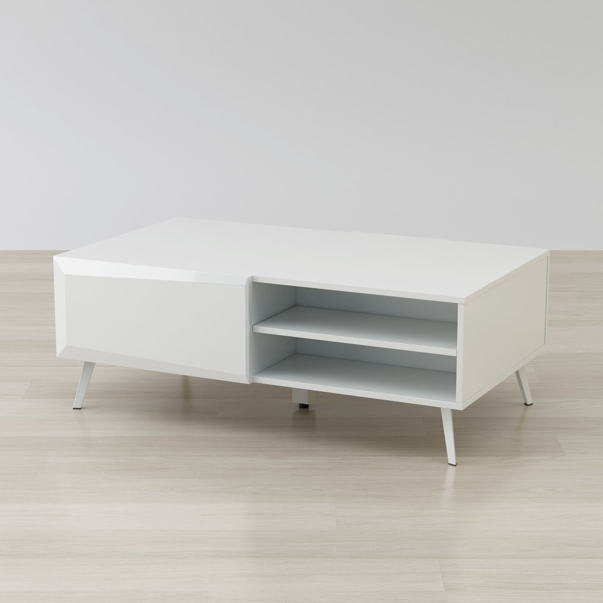 Anderson Teak Altus 43 Inch Coffee Table Gloss White — product image 6 of 6