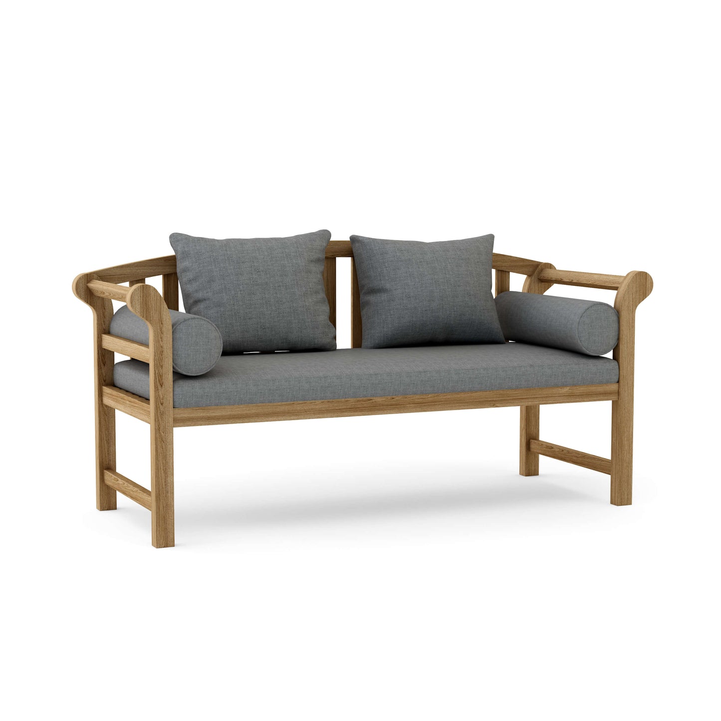 Anderson Teak Brisbane Deep Seating Bench with Cushions — product image 1 of 4