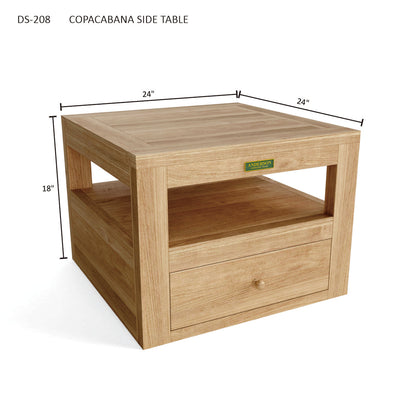 Anderson Teak Copacabana Side Table — product image 4 of 4