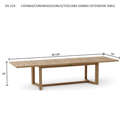Anderson Teak Junus Dining Extension Table — product image 8 of 8