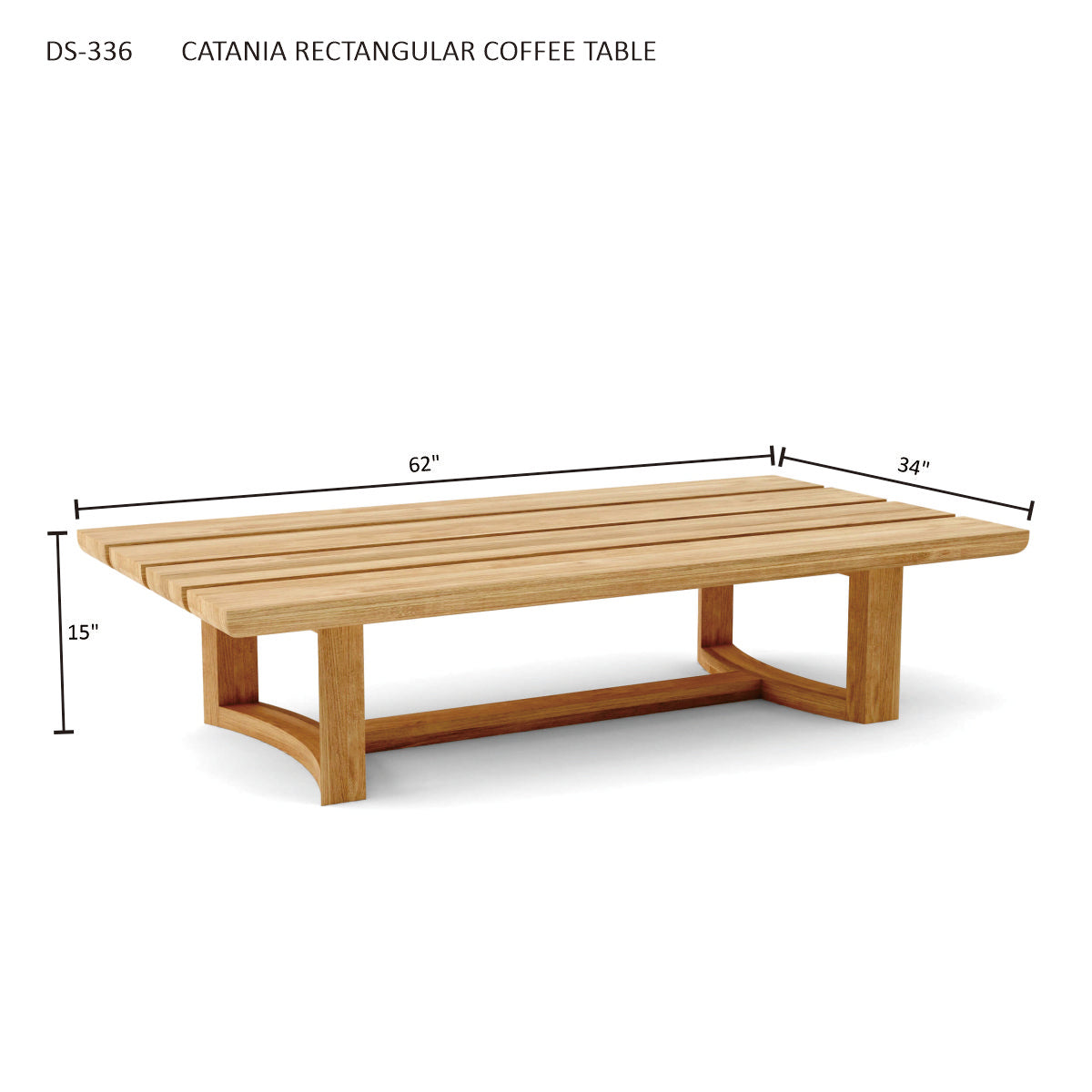 Anderson Teak Catania Coffee Table — product image 4 of 4