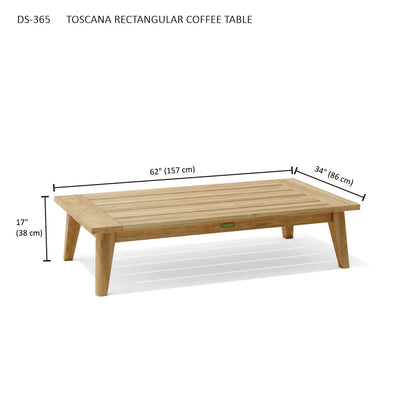 Anderson Teak Toscana Rectangular Coffee Table — product image 4 of 4