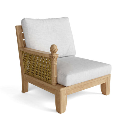 Anderson Teak Luxe Right Modular Teak Deep Seating Sectional Chair — product image 1 of 4