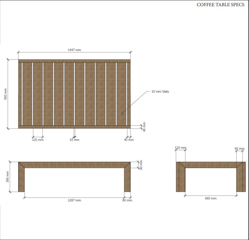 Anderson Teak Smyrna Coffee Table — product image 4 of 4