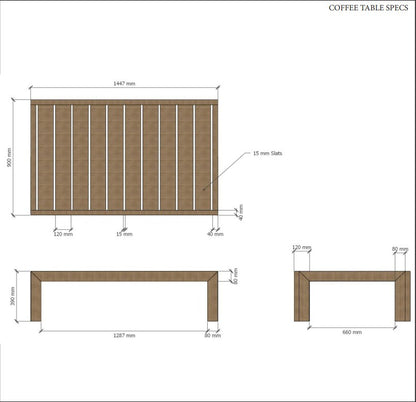 Anderson Teak Smyrna Coffee Table — product image 4 of 4