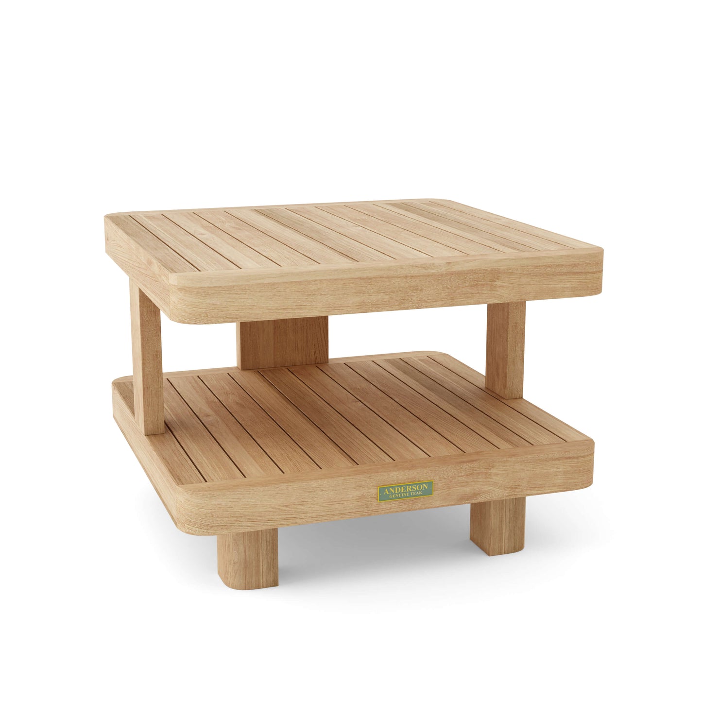 Anderson Teak Granada Two-Tier Side Table — product image 1 of 2