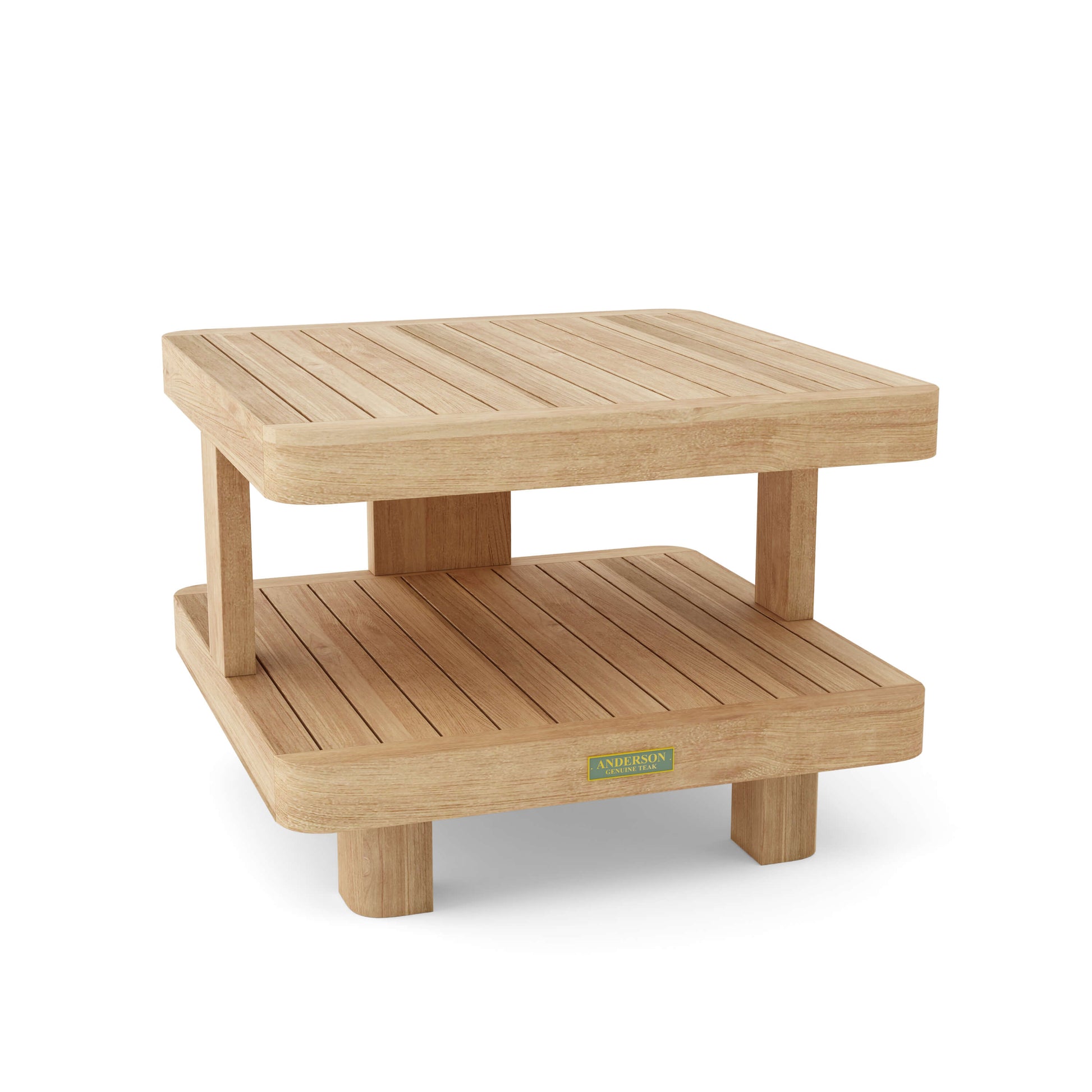 Anderson Teak Granada Two-Tier Side Table — product image 1 of 2