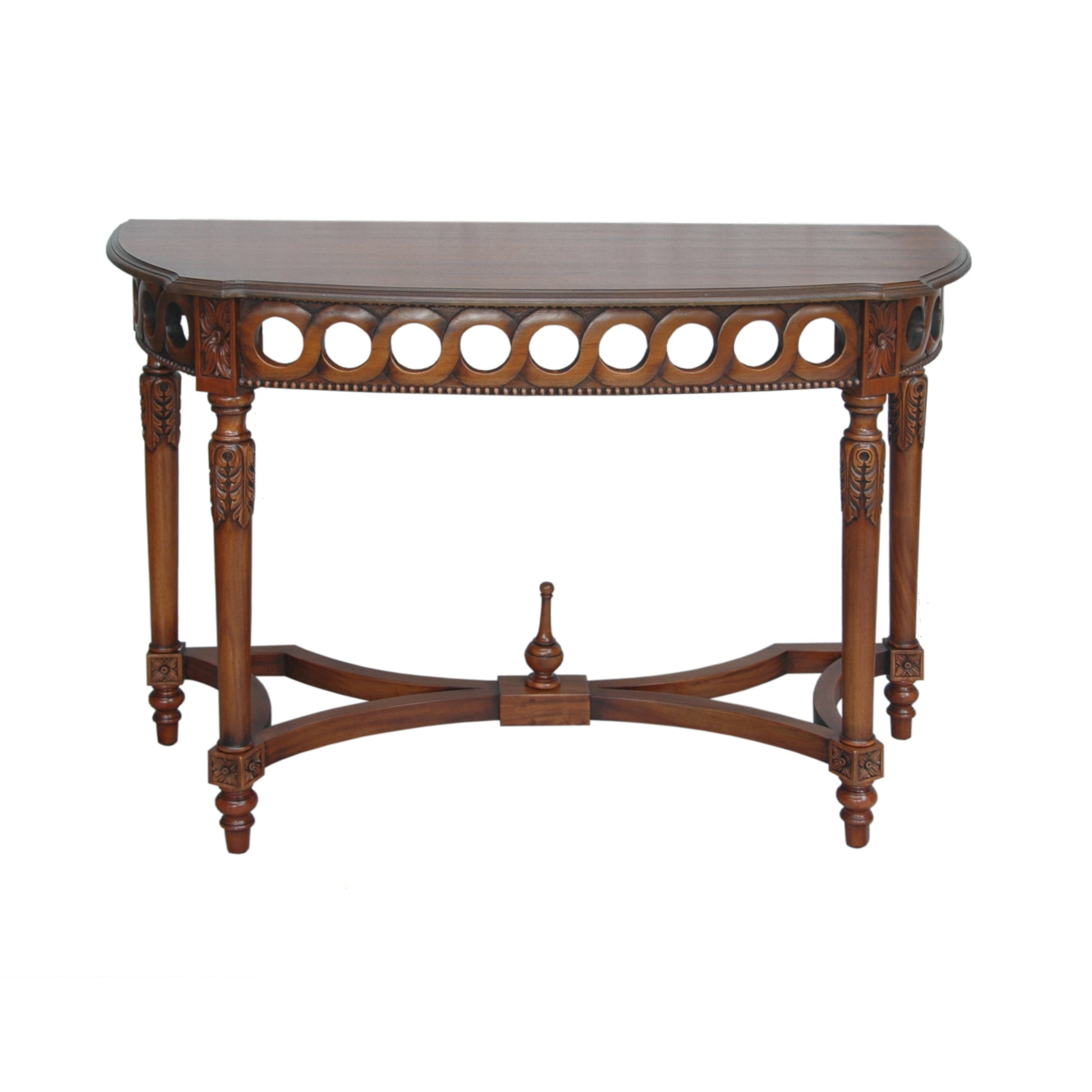 Anderson Teak Neoclassical Demilune Console — product image 1 of 3