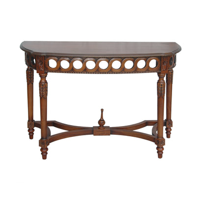 Anderson Teak Neoclassical Demilune Console — product image 1 of 3