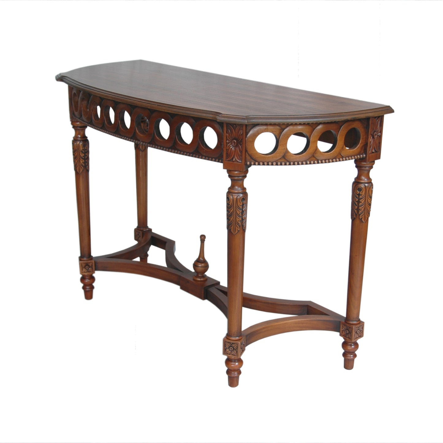 Anderson Teak Neoclassical Demilune Console — product image 2 of 3