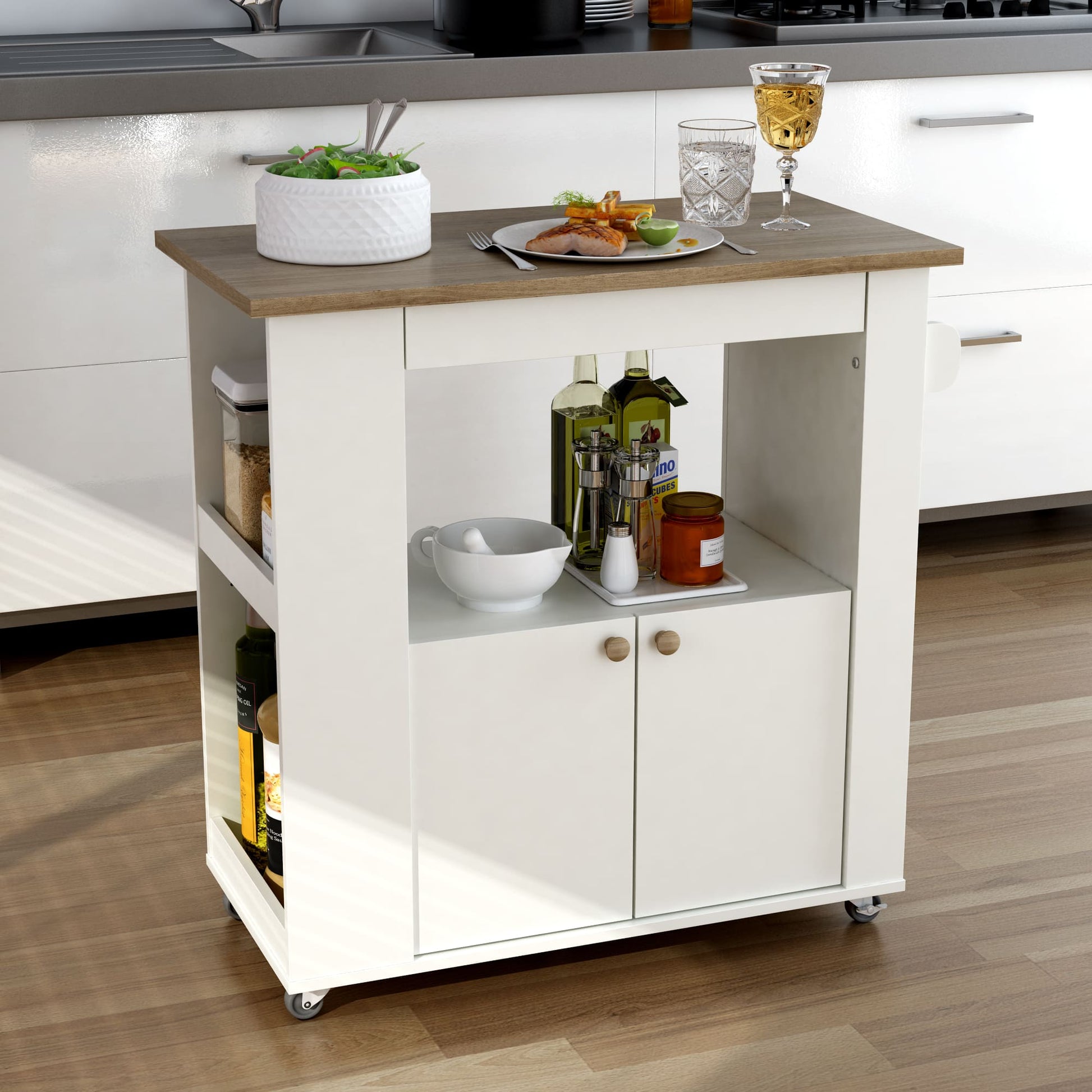 Anderson Teak Aston 33.5 in Kitchen Cart — product image 2 of 8