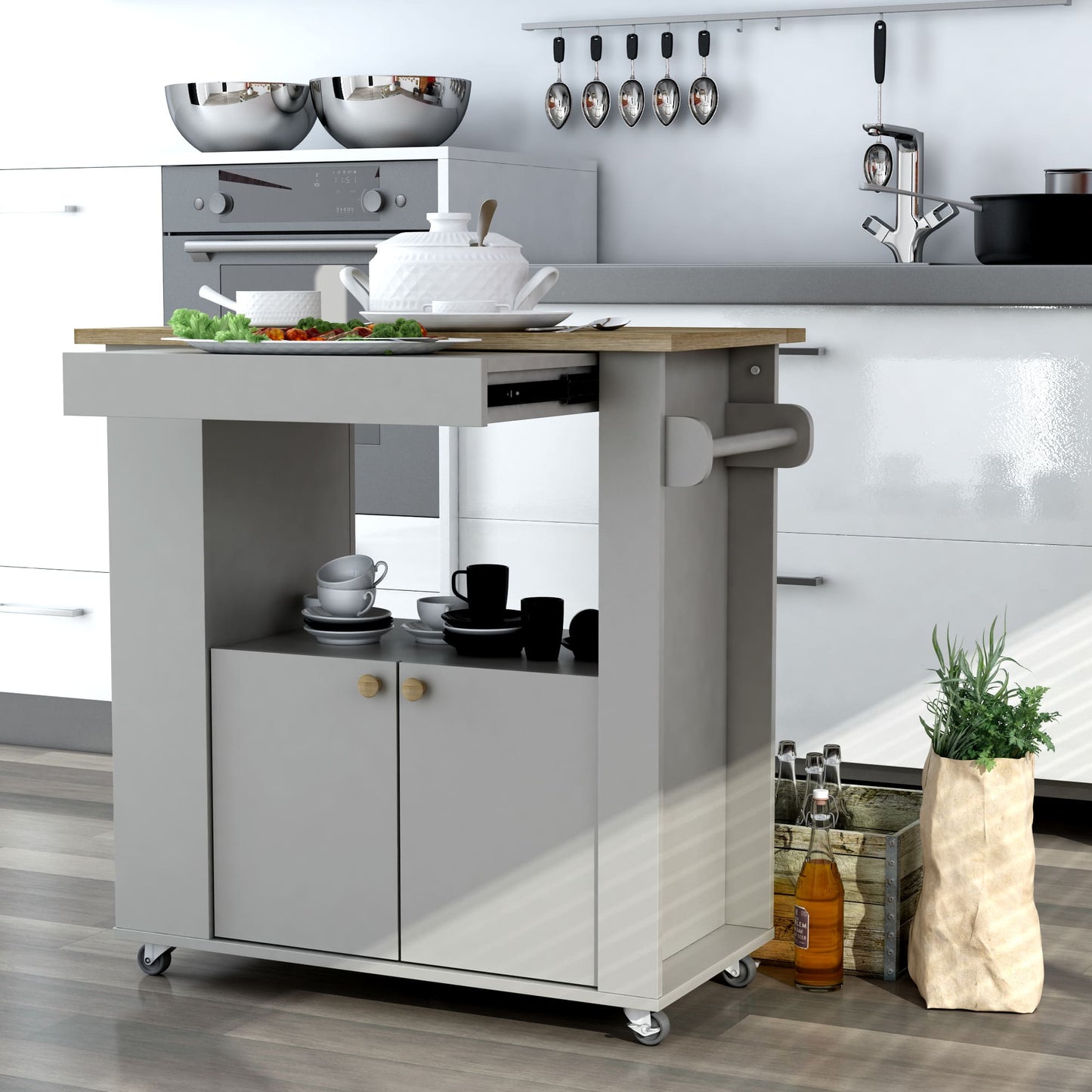 Anderson Teak Astor 35 in Kitchen Cart — product image 3 of 8