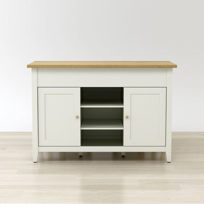 Anderson Teak Delphi 53 in Kitchen Island Cabinet with Two Stools — product image 8 of 10