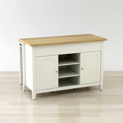 Anderson Teak Delphi 53 in Kitchen Island Cabinet with Two Stools — product image 9 of 10