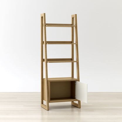 Anderson Teak Kathy Ladder Shelf Bookcase with Storage Door — product image 3 of 7