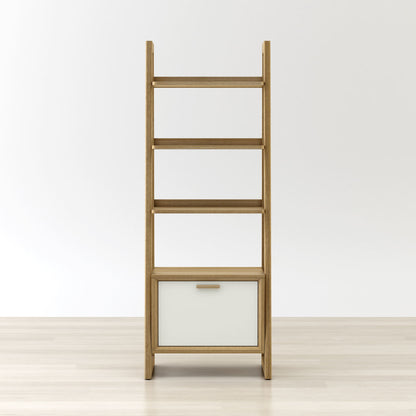 Anderson Teak Kathy Ladder Shelf Bookcase with Storage Door — product image 4 of 7