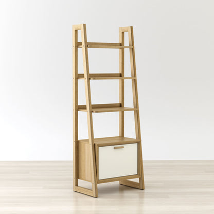 Anderson Teak Kathy Ladder Shelf Bookcase with Storage Door — product image 5 of 7