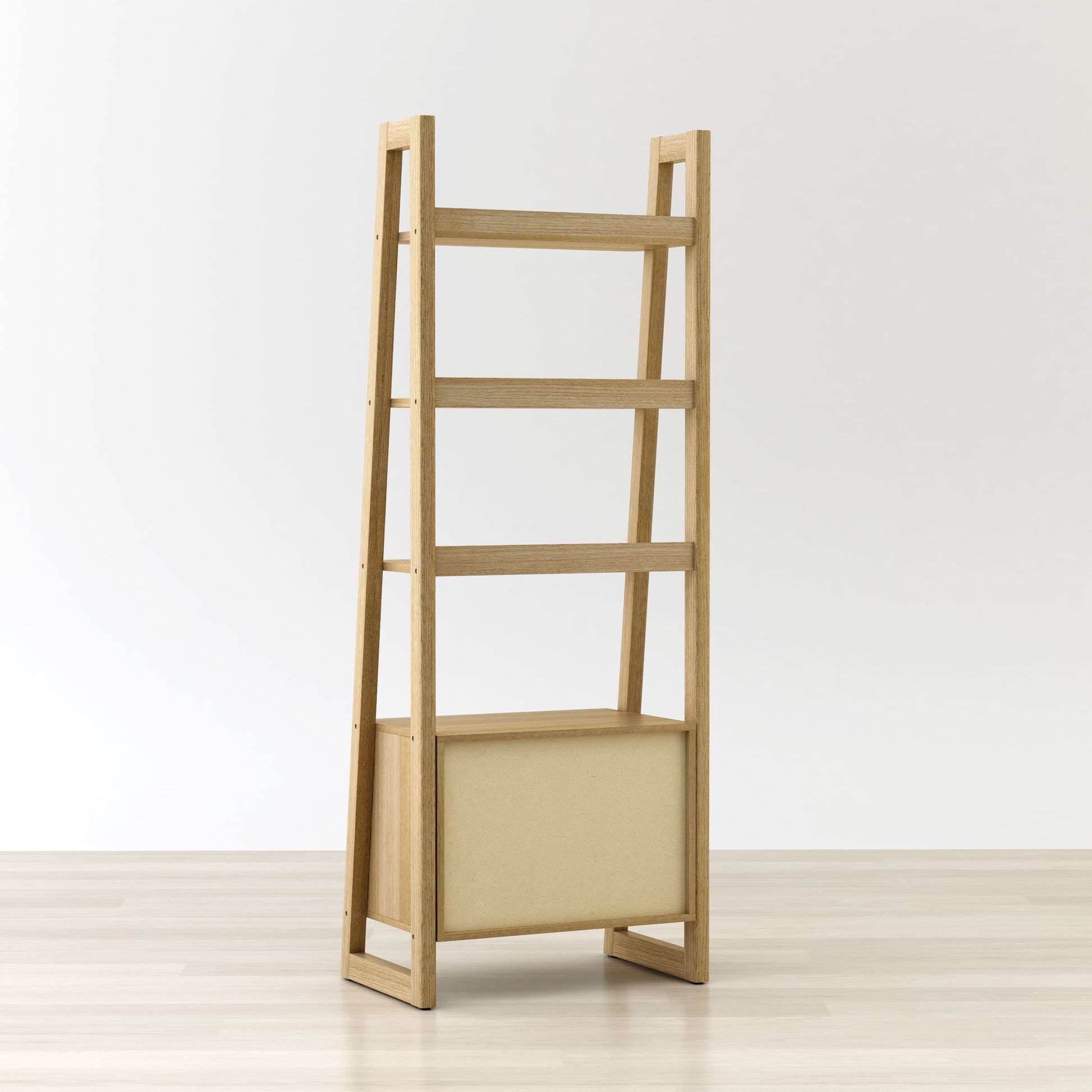 Anderson Teak Kathy Ladder Shelf Bookcase with Storage Door — product image 7 of 7