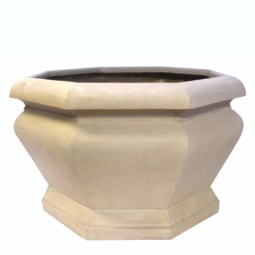 Anderson Teak Jardienere Large Octagonal Limestone Planter — product image 1 of 1