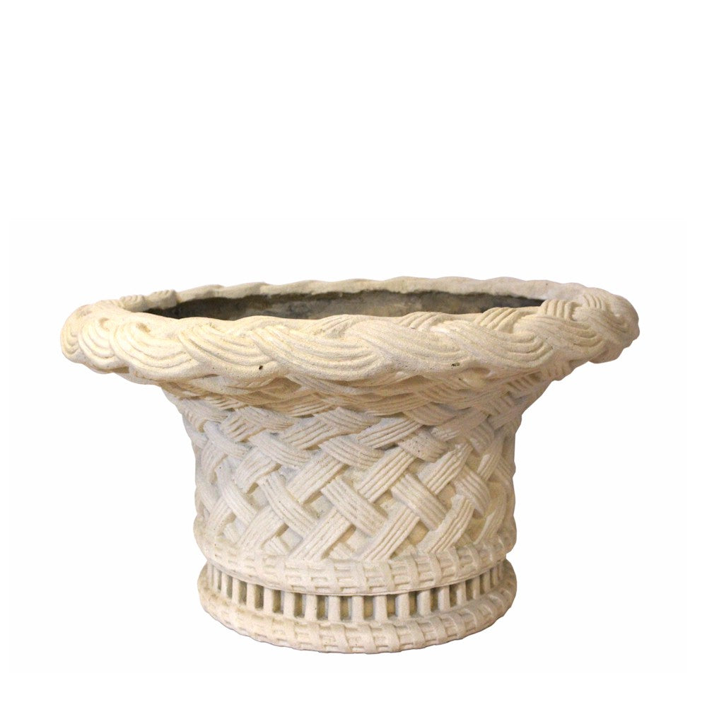 Anderson Teak Victoria Cast Limestone Planter Natural Beige 41 Inch — product image 1 of 1