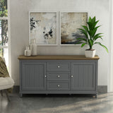 Anderson Teak Chenon Sideboard Grey and Brown