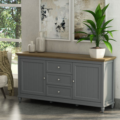 Anderson Teak Chenon Sideboard Grey and Brown — product image 2 of 4
