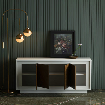 Anderson Teak Paraggi Sideboard White and Mahogany — product image 4 of 4