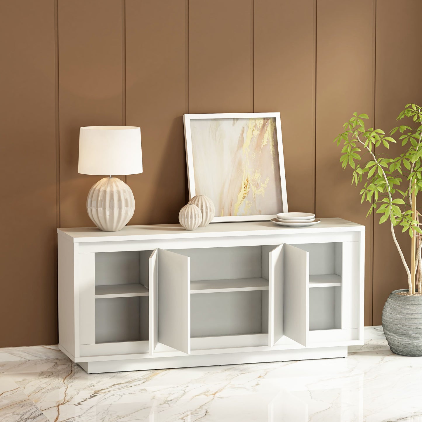 Anderson Teak Paraggi Sideboard White — product image 4 of 4