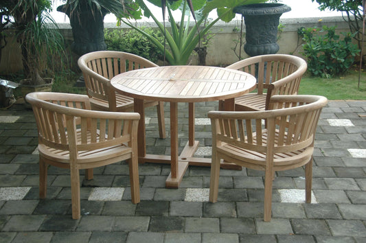 Anderson Teak Tosca 5-Piece Dining Table Set — product image 2 of 8