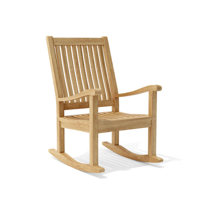 Anderson Teak Del-Amo Bahama 3-Piece Rocking Chair Set with Square Side Table — product image 6 of 11