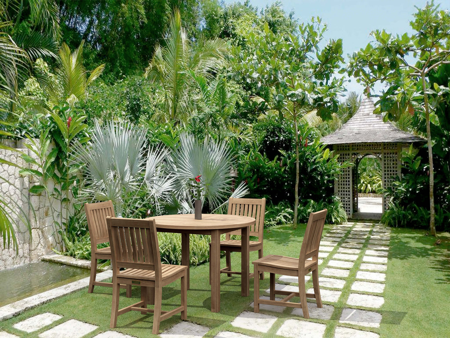 Anderson Teak Sommerset 5-Piece Dining Table Set — product image 1 of 6