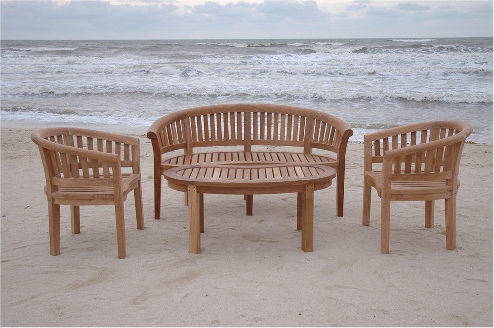 Anderson Teak Curve 4-Piece Conversation Set — product image 2 of 12