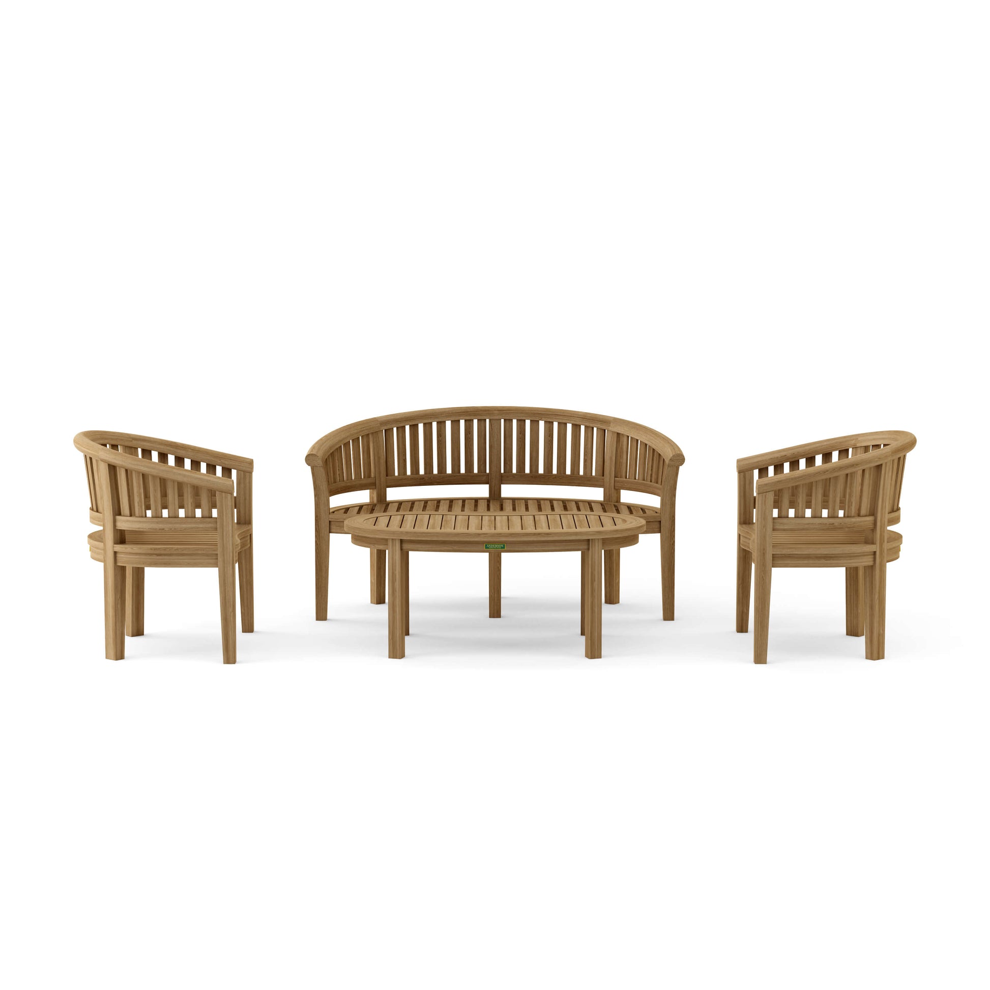 Anderson Teak Curve 4-Piece Conversation Set — product image 3 of 12