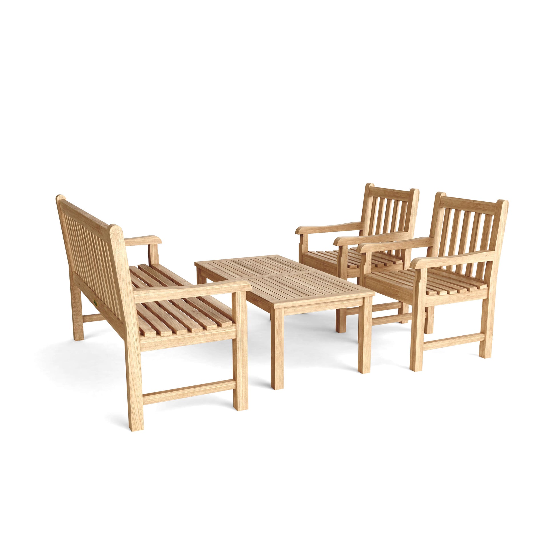 Anderson Teak Classic 3-Seater 4-Piece Conversation Set SET-06 — product image 2 of 12