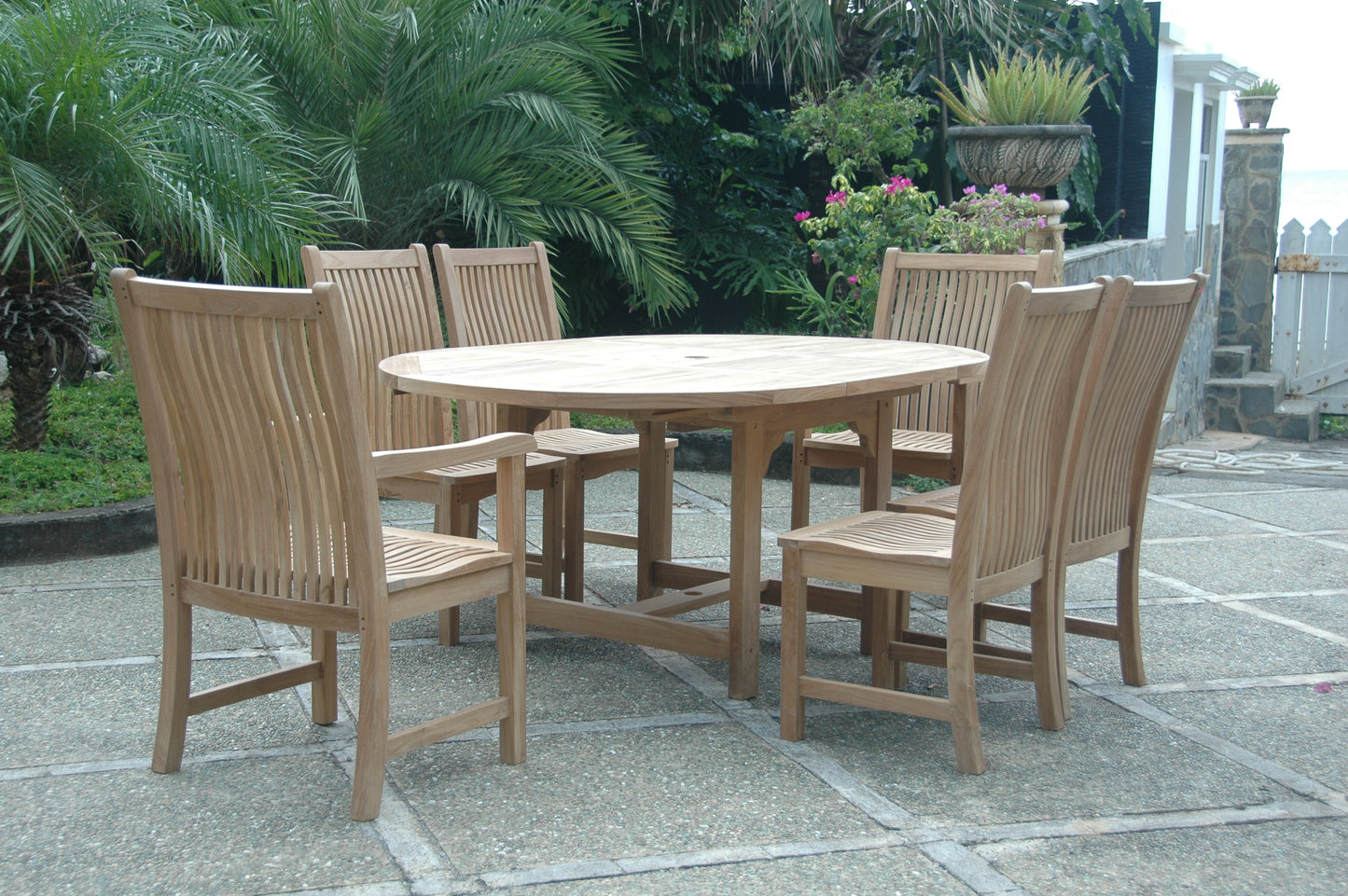 Anderson Teak Bahama Chicago 7-Piece Dining Chair Set — product image 2 of 12