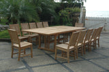 Anderson Teak Sahara Rialto 13-Piece Rectangular Dining Set